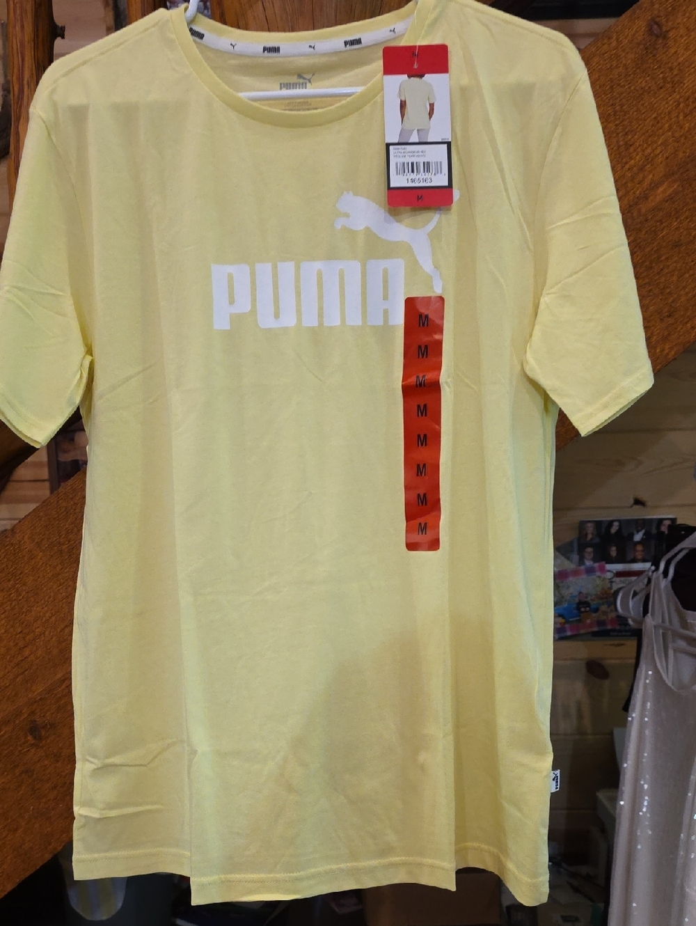 Puma Women’s Ultra Boyfriend Yellow Pear Logo T-Shirt